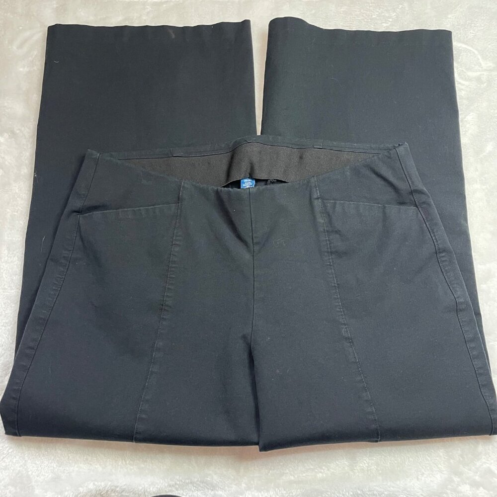 Old Navy Womens Black High-Rise Pixie Wide-Leg Pants Size XL‎ Comfort Waistband - Picture 4 of 9